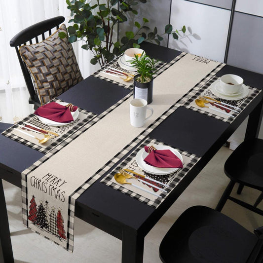 Christmas  Dinning Table Linen Set : 4 Piece