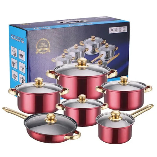 6PCS Multifunctional Set304 Stainless Steel Cookware Kitchenware Set