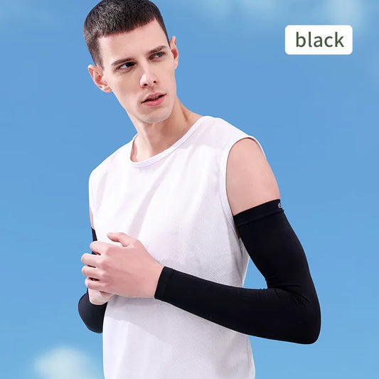 Men Outdoor Sport Sunscreen Arm Sleeves