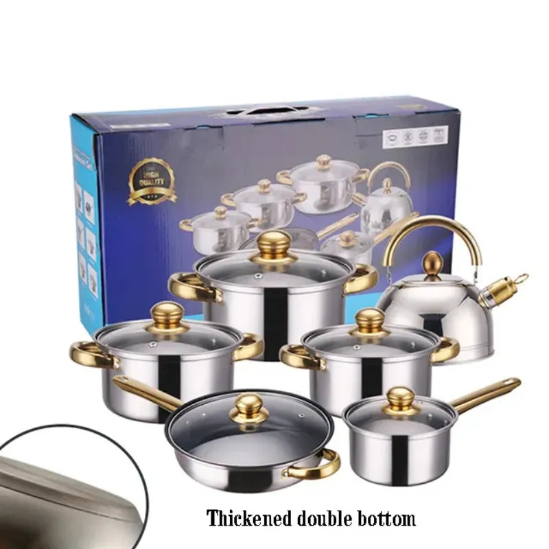 6PCS Multifunctional Set304 Stainless Steel Cookware Kitchenware Set