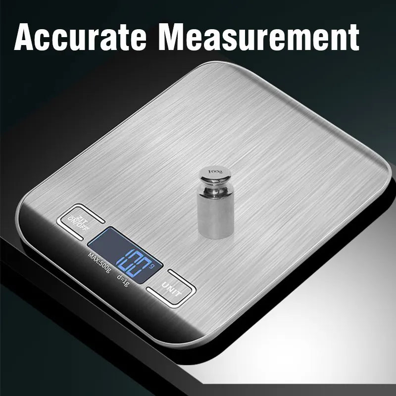 Rechargeable Stainless Steel Household  Kitchen Scale