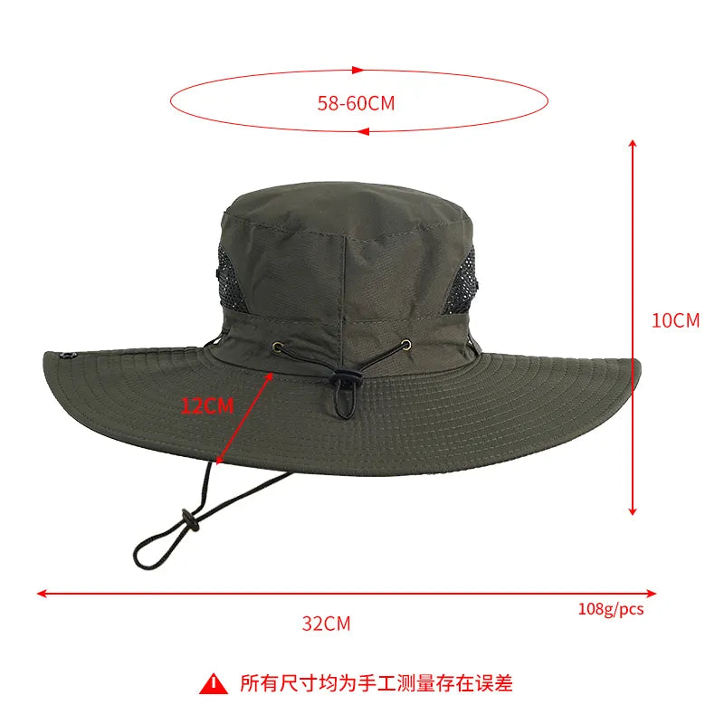 Adjustable Outdoor Hiking Bucket Hats