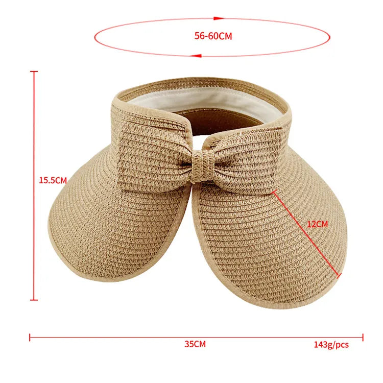 Adjustable Summer Foldable Straw Hat