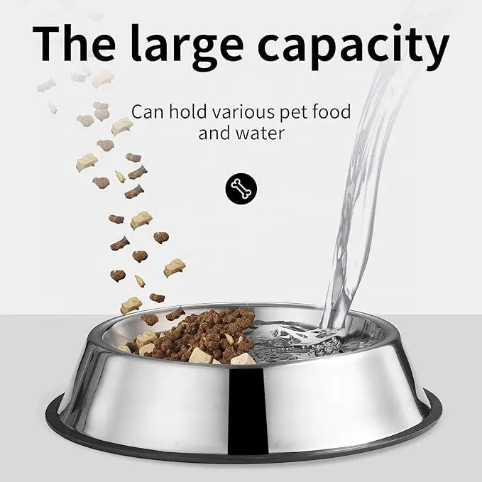 Stainless Steel Pet Bowls With Non Slip Mat