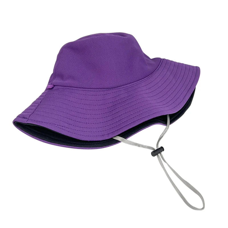 Oversized Reversible Bucket Hat With String