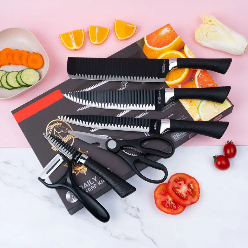 Non Stick Kitchen Knives Set