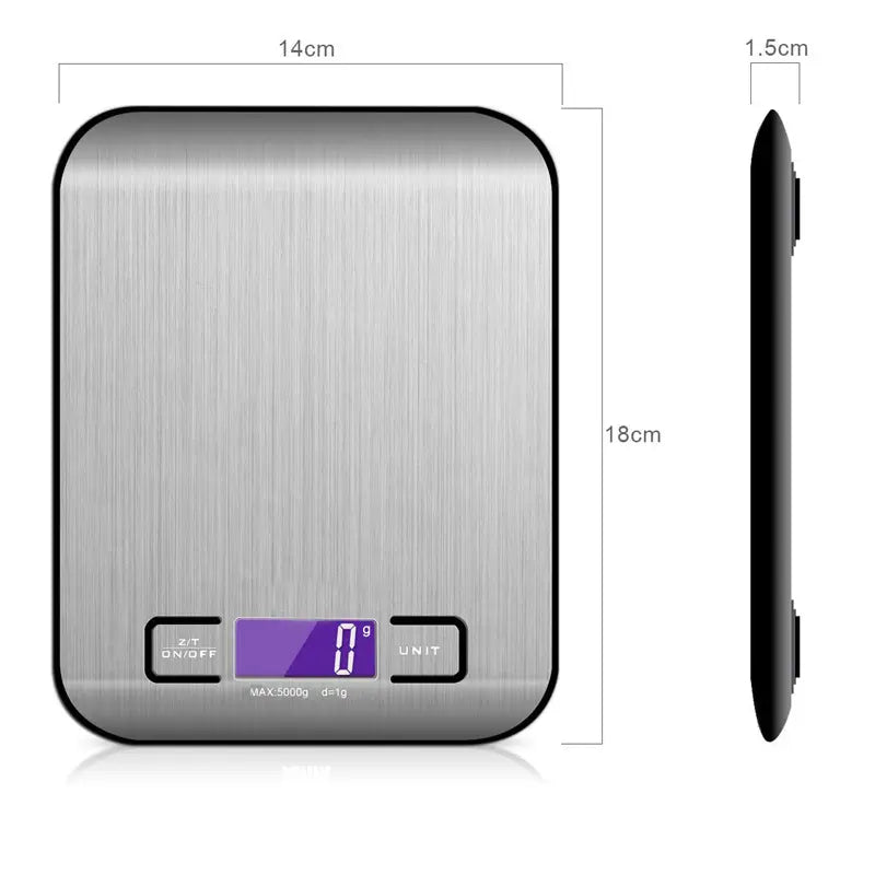 Rechargeable Stainless Steel Household  Kitchen Scale